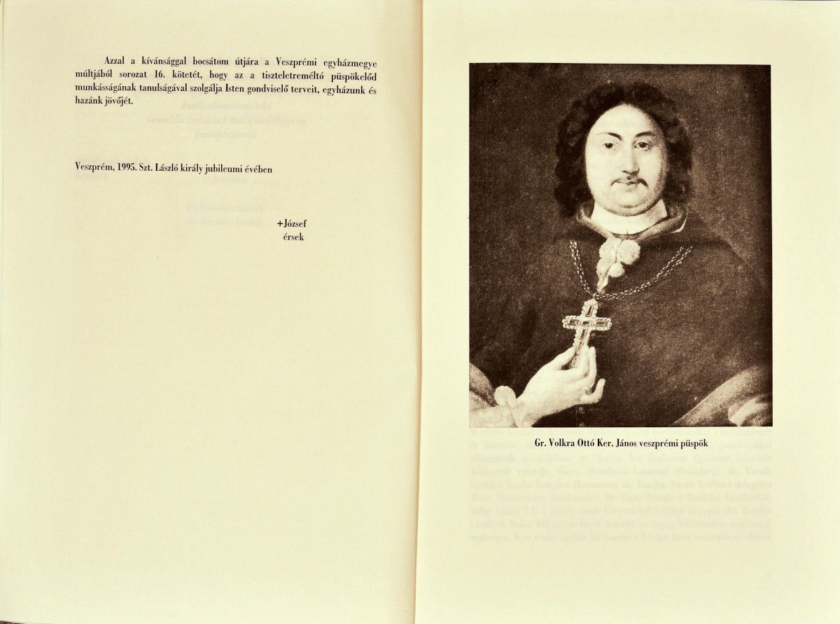 Körmendy József: Gr. Volkra Ottó Ker. János veszprémi püspök élete és munkássága