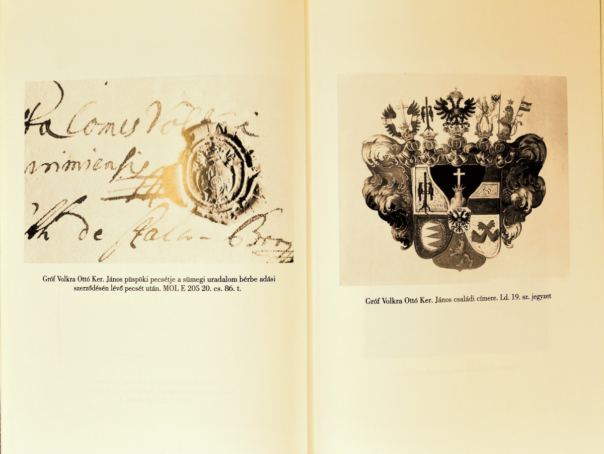 Körmendy József: Gr. Volkra Ottó Ker. János veszprémi püspök élete és munkássága