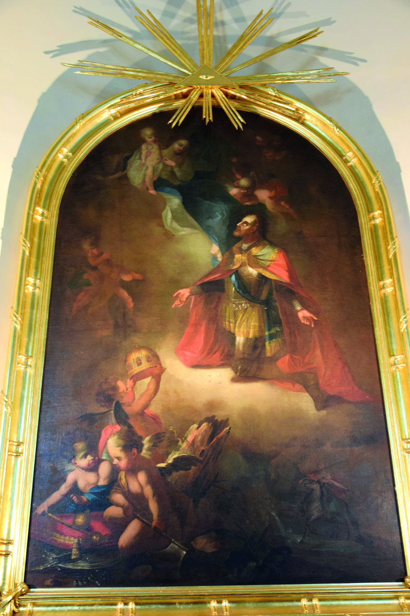 Az egykori barokk főoltárkép