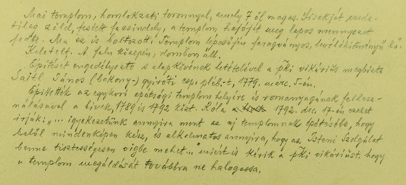 Részlet Pfeiffer János céduláiból