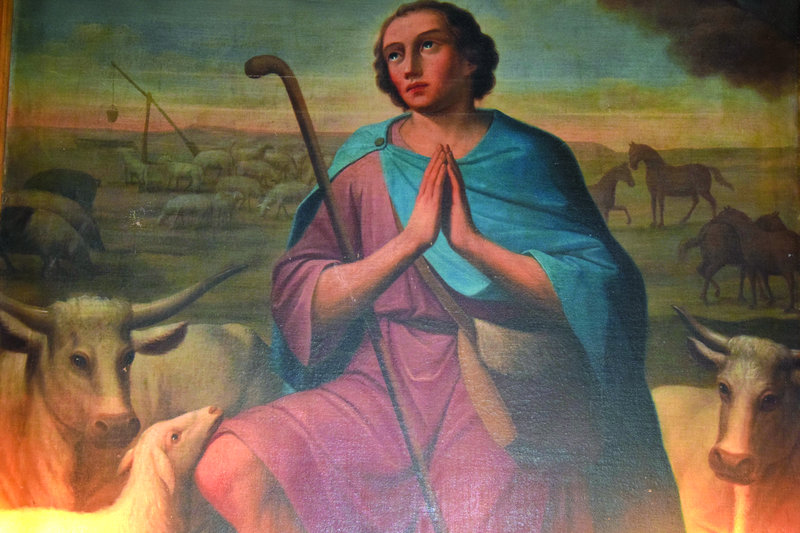 A szent ábrázolása az oltárképen