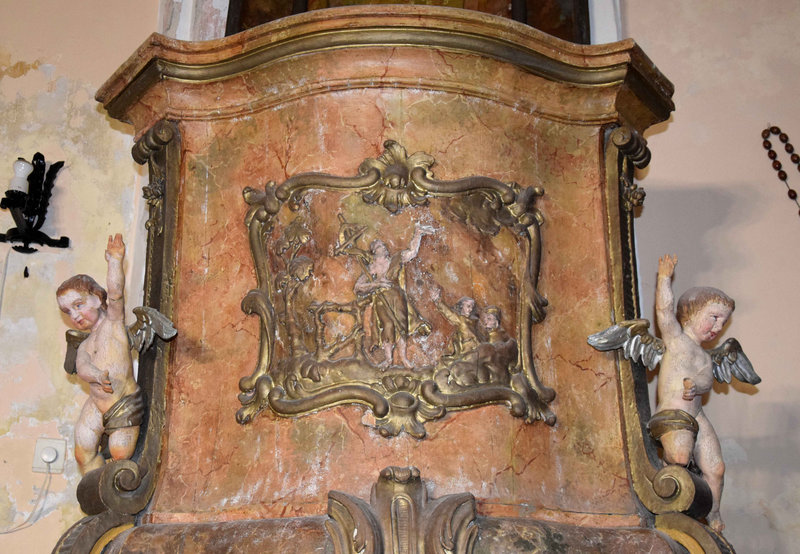 A barokk szószék (Fotó: Simon Anna, 2025)