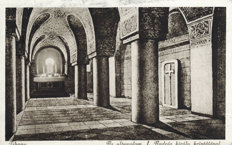 A tihanyi altemplom az 1889-es felújítás utáni állapotban