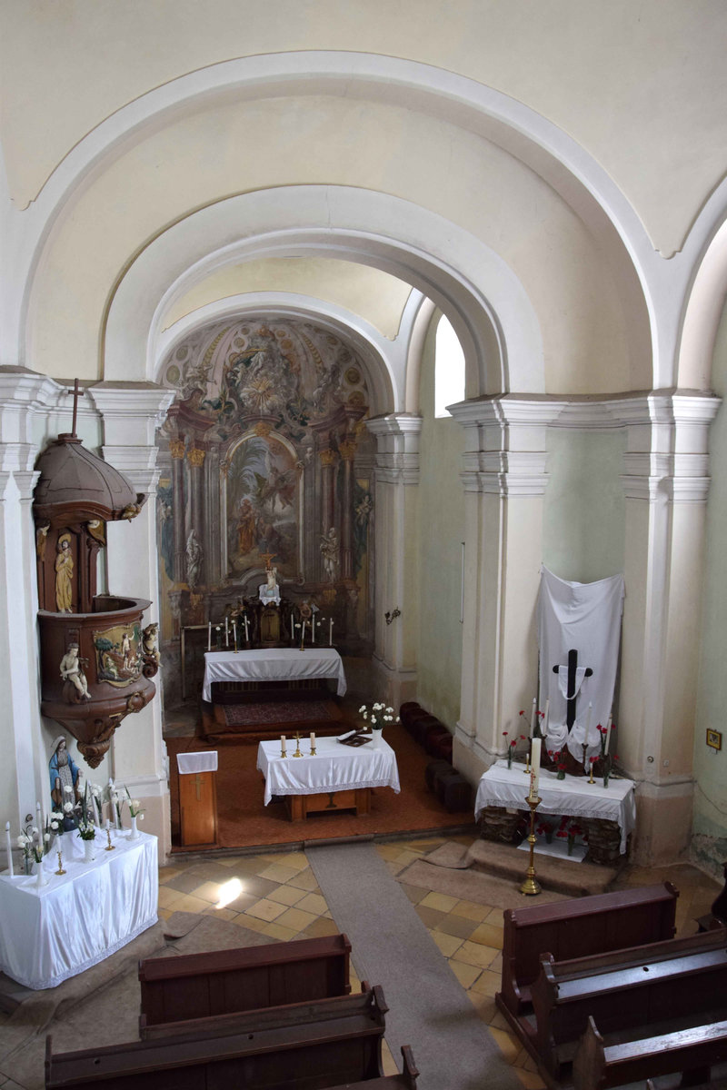 A főszentély a szószékkel (Fotó: VFKL, 2023.)